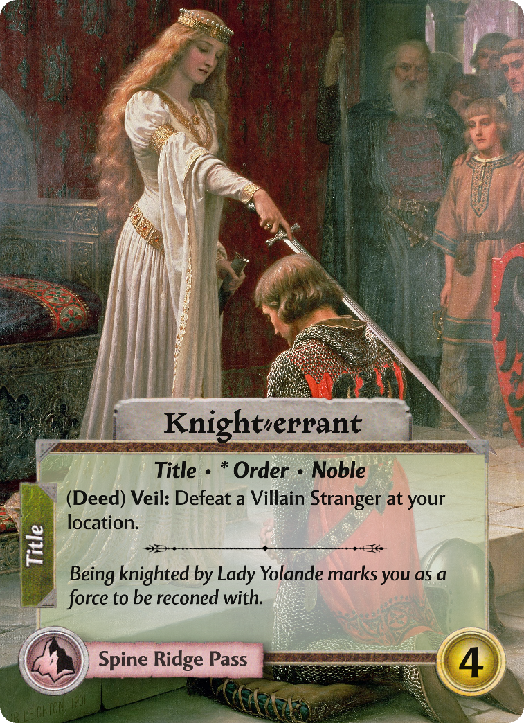 Knight-Errant (Title • * Order • Noble)